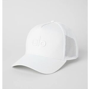 ALO Yoga White Mesh Cap